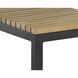 Geneve 21 X 21 inch Natural / Dark Grey Outdoor End Table, C-Shaped